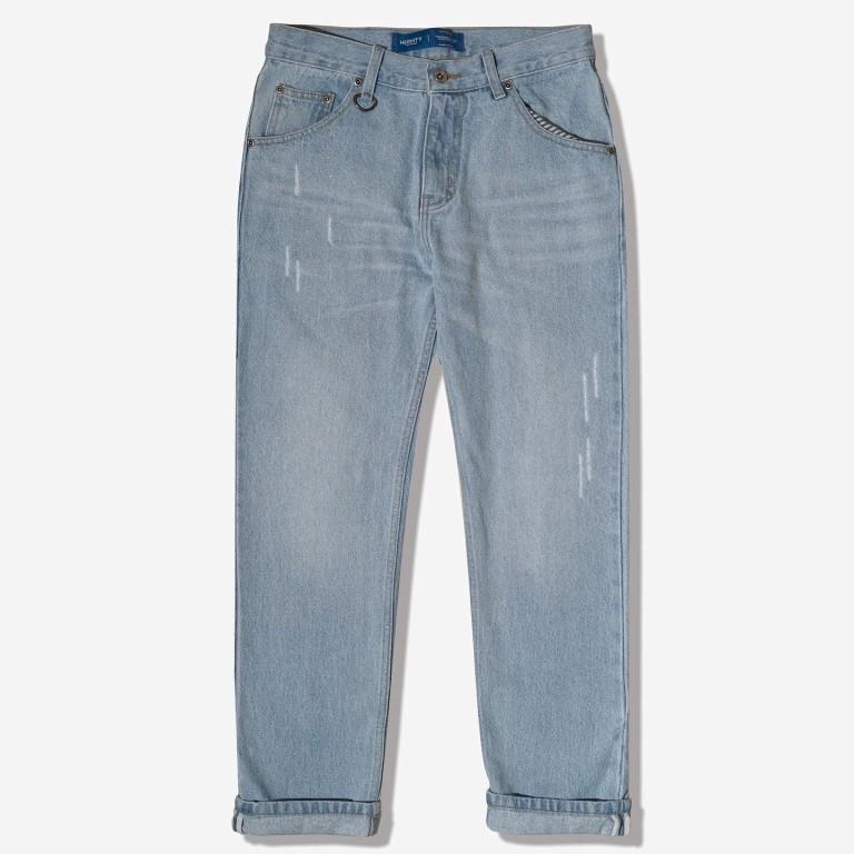 Light Blue Washed Jeans Pants | HIGHTY 