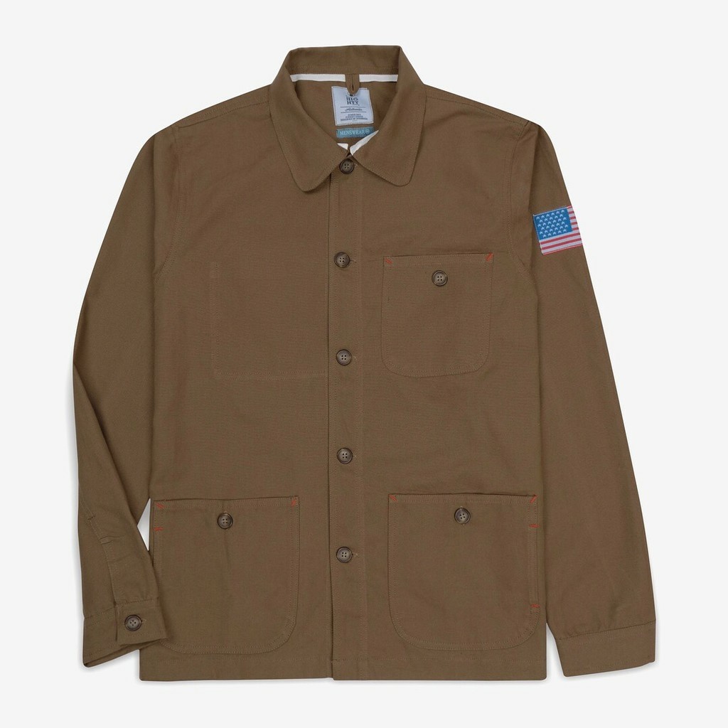 Brown Canvas Chore Jacket | HIGHTY Menswear