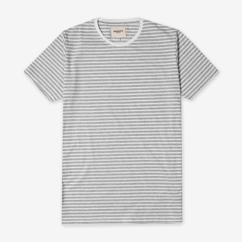 Grey Stripes Tshirt | HIGHTY Menswear