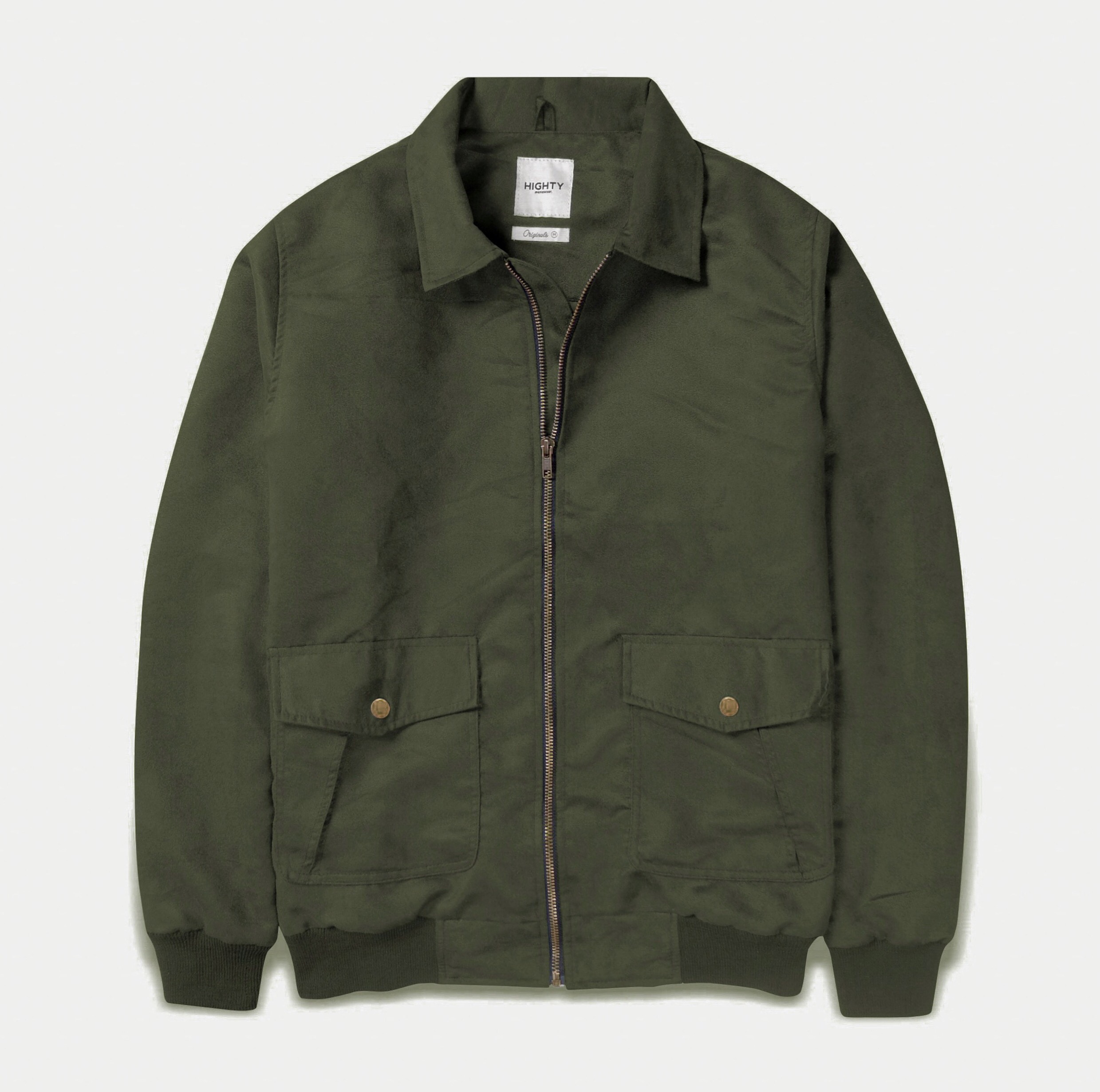 Olive Suede Jacket | HIGHTY Menswear