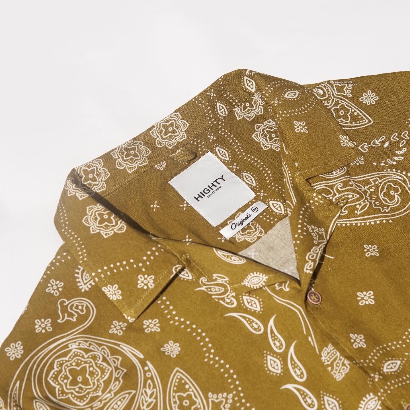 Gold Paisley Bandana Shirt HIGHTY Menswear