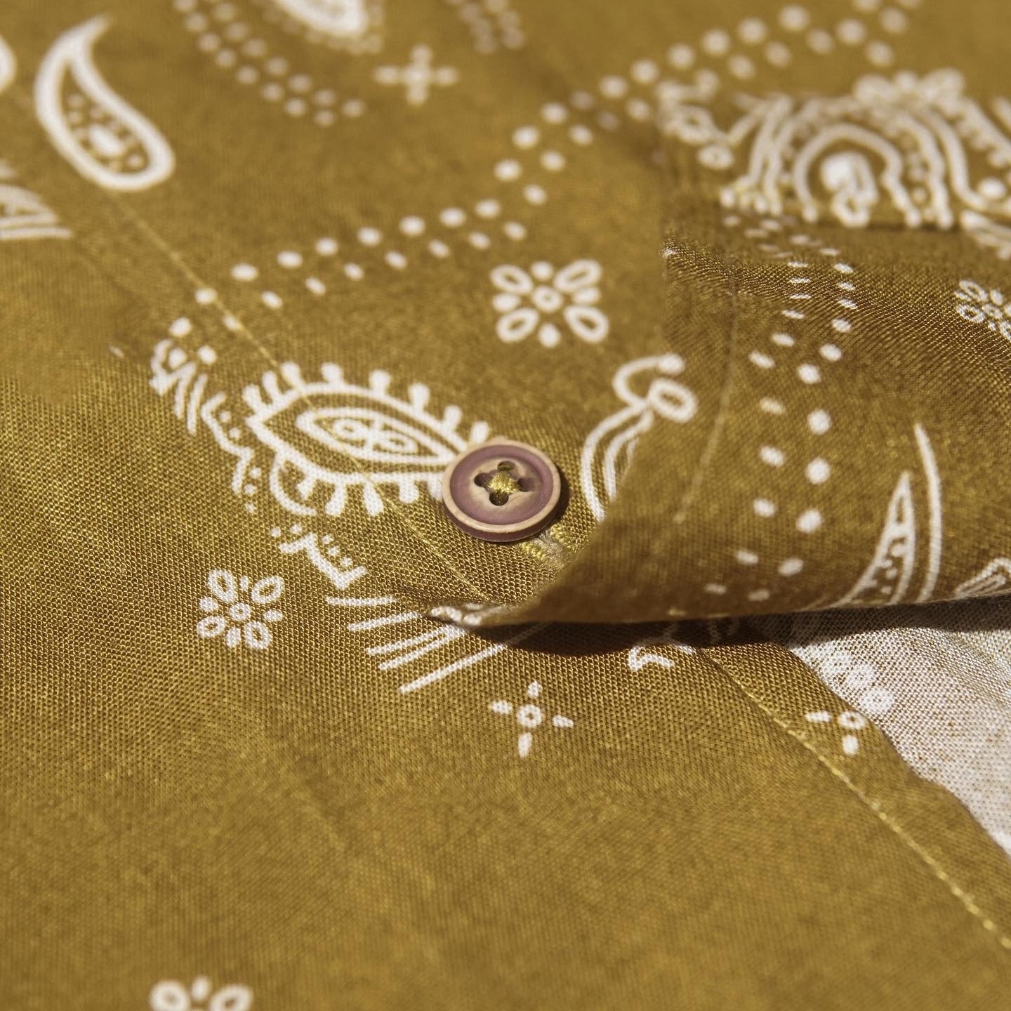 Gold Paisley Bandana Shirt HIGHTY Menswear