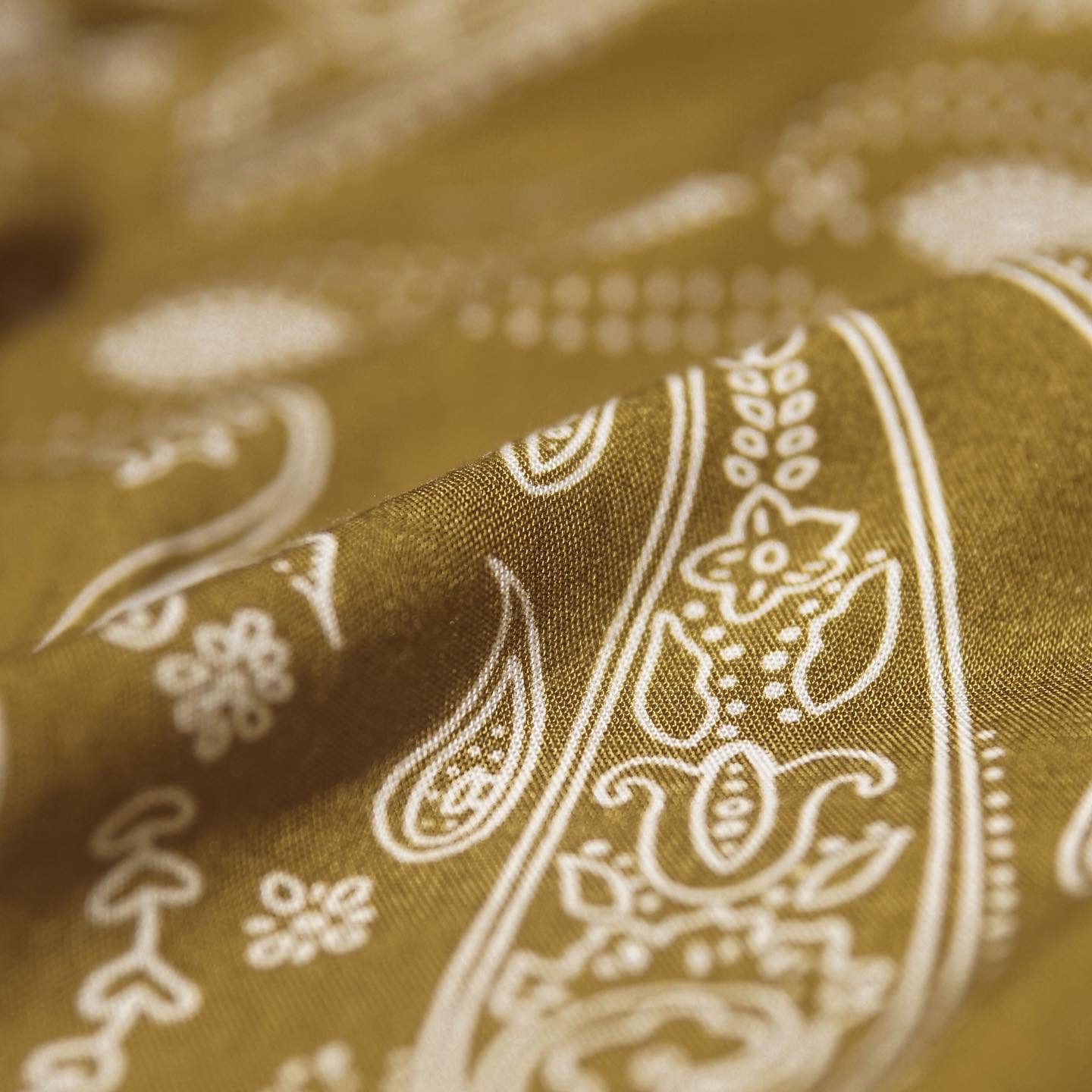 Gold Paisley Bandana Shirt HIGHTY Menswear