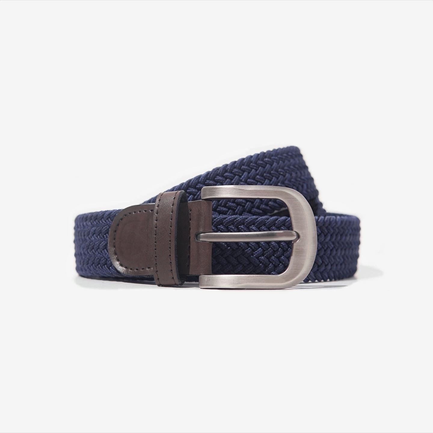 Navy Woven Elastic Belt | HIGHTY Menswear